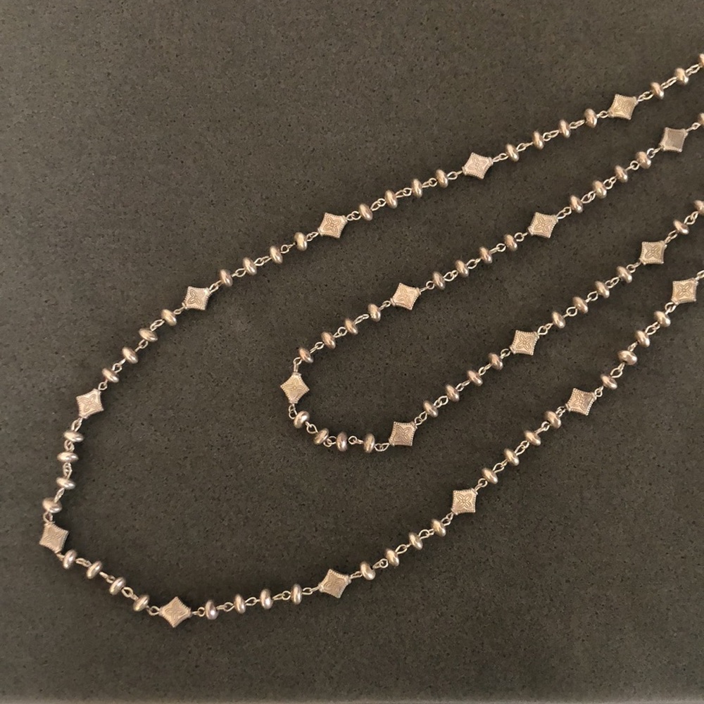 2 Matching Silver Necklaces by Chaps - Picture 4 of 14